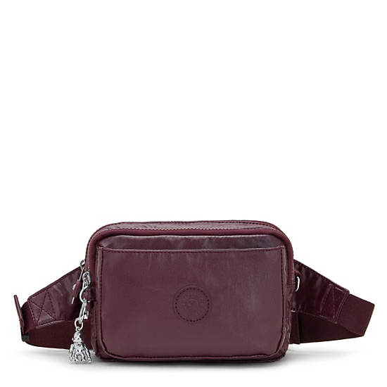 Sacs Kipling Abanu Multi Metallic Convertible Crossbody Bag Bordeaux | FR 1177JP